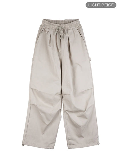 mens-wide-fit-cotton-pants-ig428 / Light beige