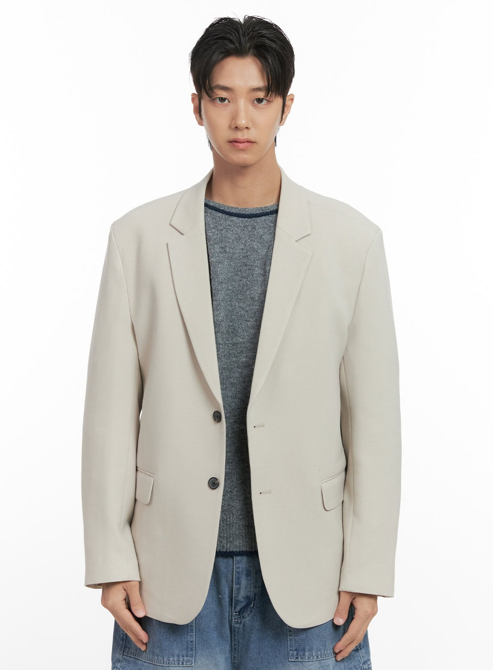 mens-oversized-blazer-id406 / Light beige