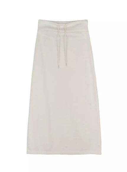 fleece-maxi-sweatskirt-in528 / Light beige