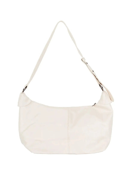 square-faux-leather-crossbody-bag-iy526 / Light beige