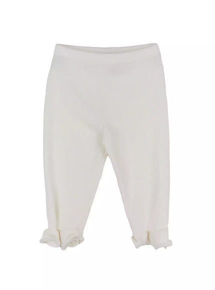 frill-capri-pants-in503 / Light beige