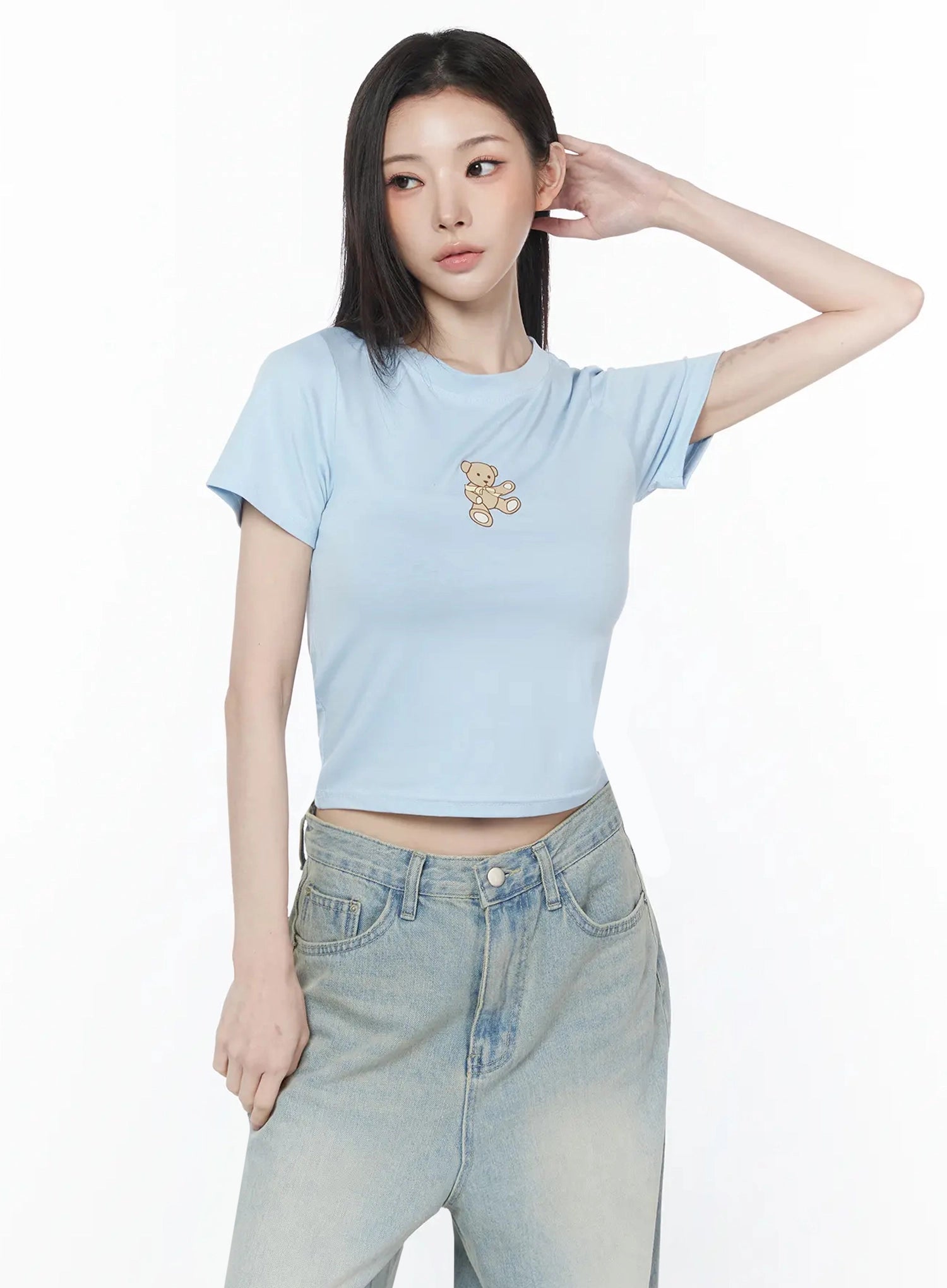 teddy-baby-tee-iu512 / Light blue