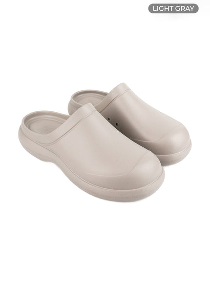 mens-chunky-clogs-ia401 / Light gray