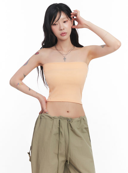 ribbed-baby-tube-top-ic503 / Orange