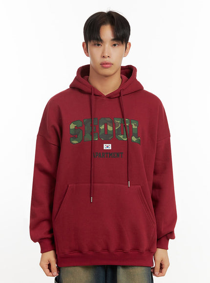 mens-oversize-printed-hoodie-id413 / Red