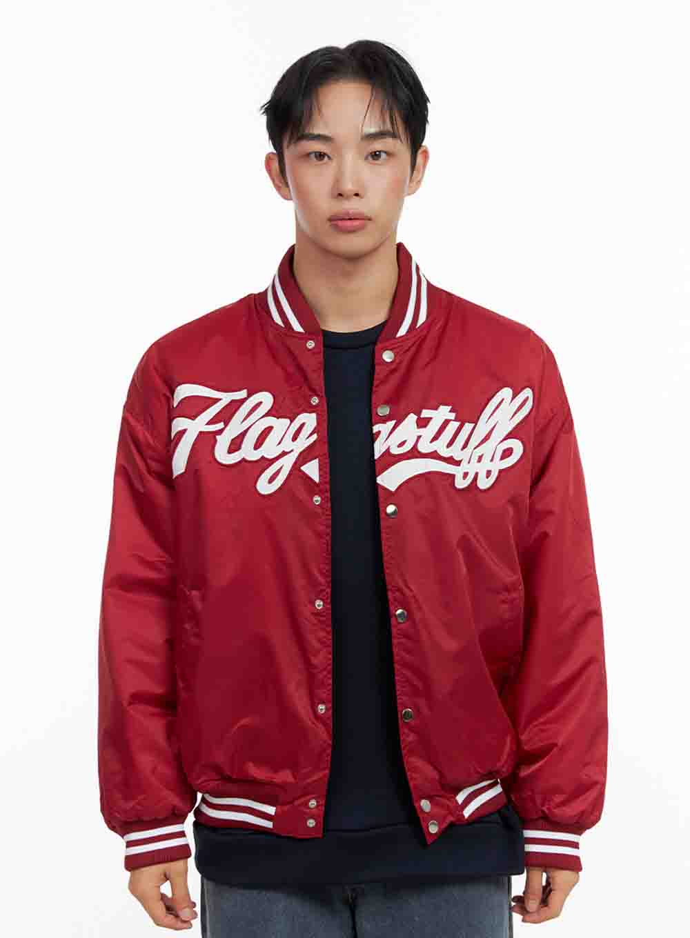 mens-graphic-varsity-jacket-in426 / Red