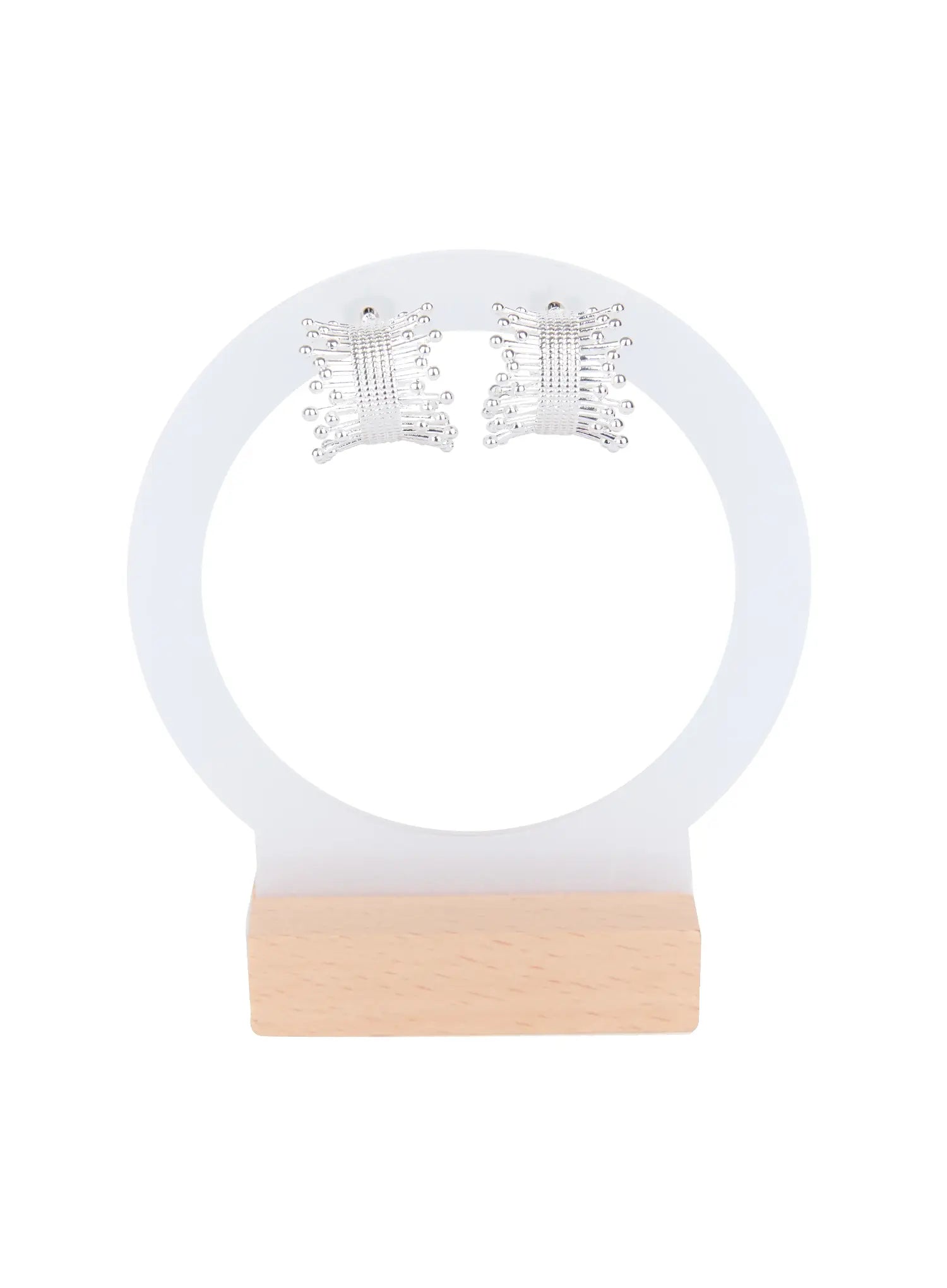 modern-chic-statement-earrings-is515 / Silver