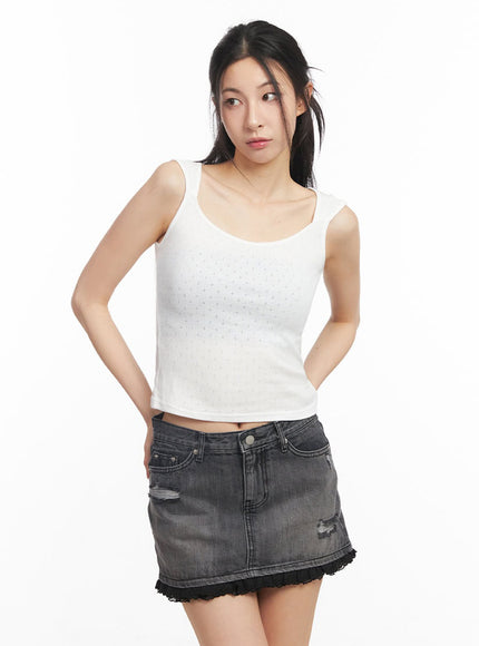 square-neck-off-shoulder-top-iy529 / White