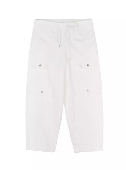 double-pocket-cargo-pants-ig527 / White