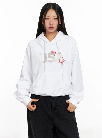 usa-graphic-hoodie-ig528 / White