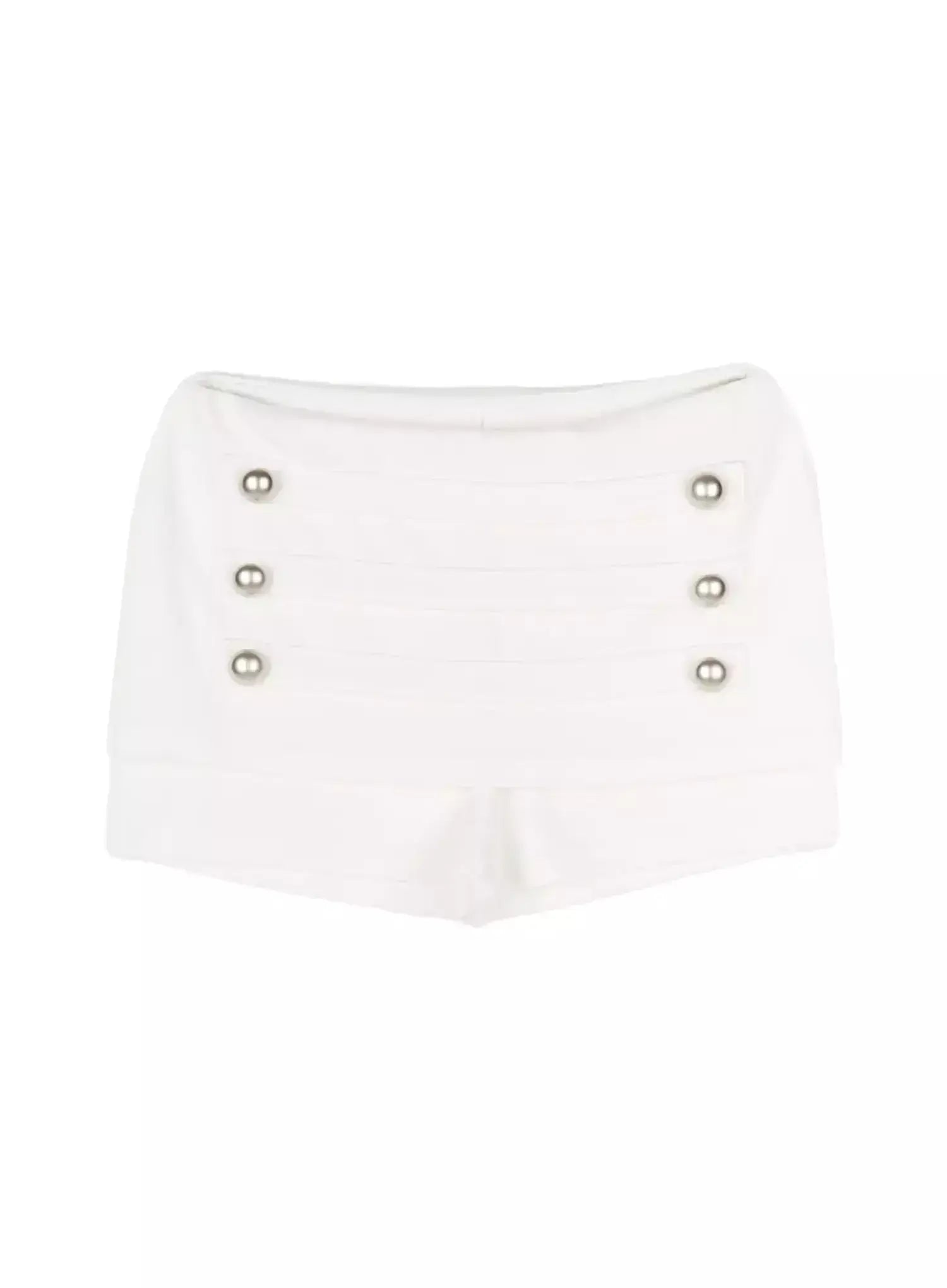 button-accent-mini-shorts-iu512 / White