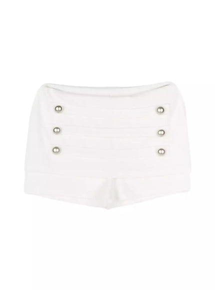 button-accent-mini-shorts-iu512 / White