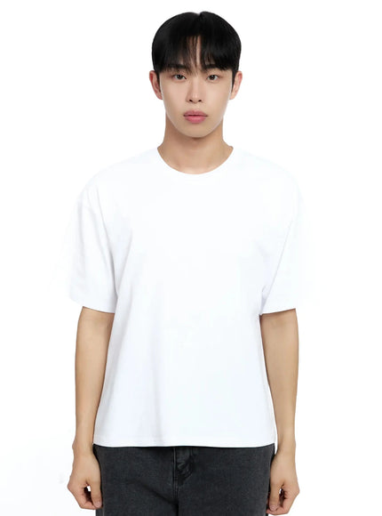 mens-basic-cotton-t-shirt-ig520 / White
