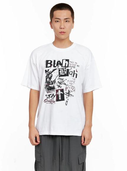 mens-casual-graphic-tee-ig511 / White