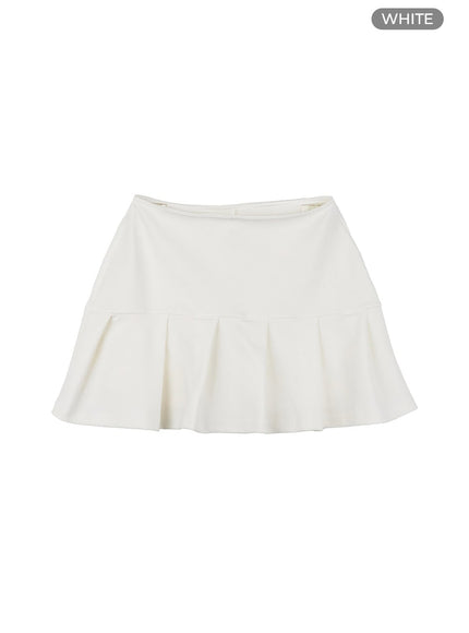 pleated-mini-skirt-il419 / White