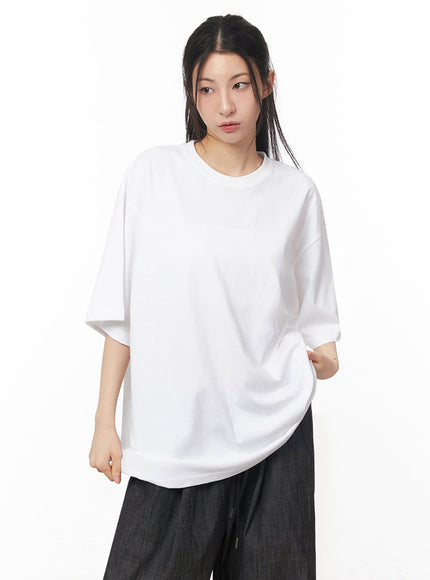 essential-cotton-oversize-t-shirt-iy529 / White