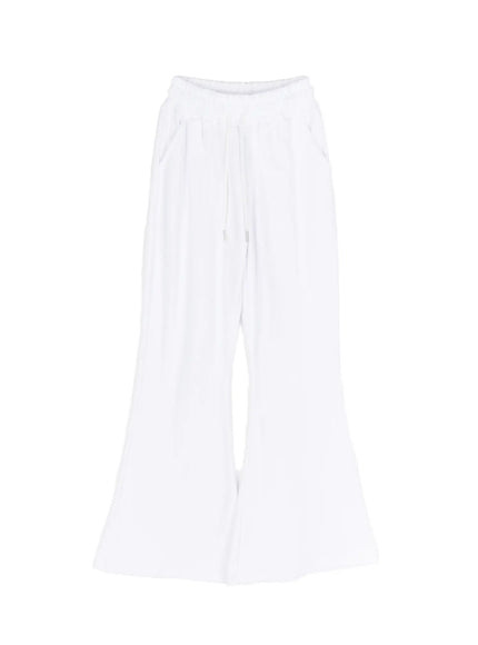 wide-leg-bootcut-sweatpants-iu516 / White