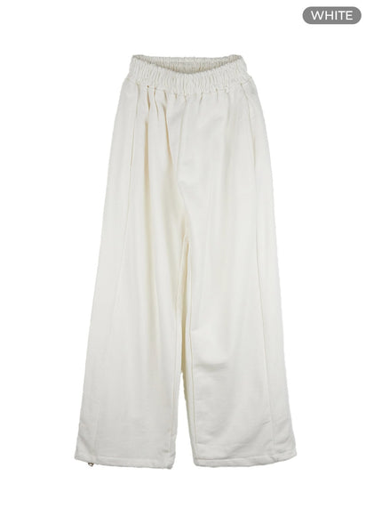 classic-cotton-wide-fit-sweatpants-is427 / White