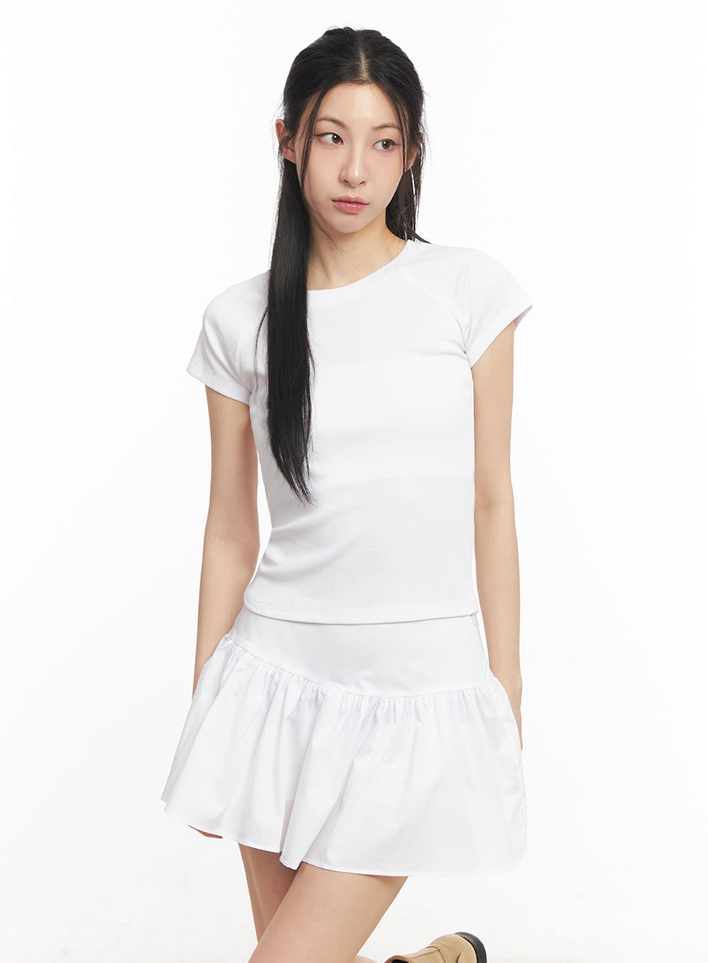 essential-cotton-raglan-top-iy529 / White