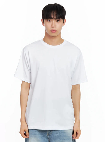 mens-short-sleeve-mesh-tee-il516 / White