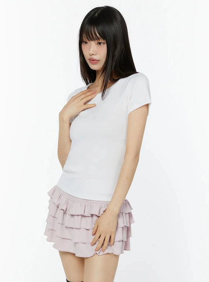 essential-crew-neck-t-shirt-iu518 / White