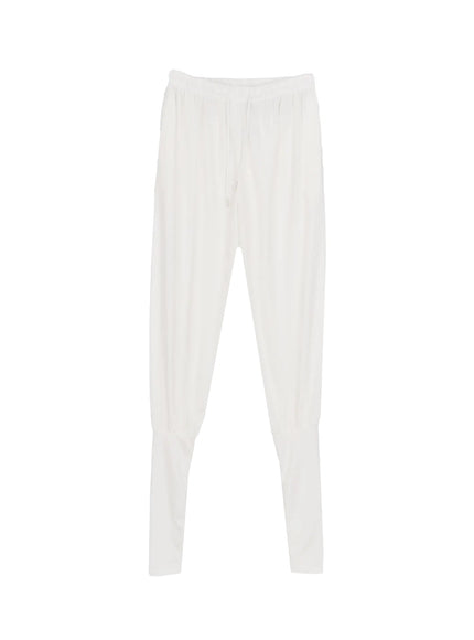 cotton-leg-warmer-sweat-shorts-iy515 / White