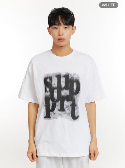 mens-loose-fit-graphic-t-shirt-iu427 / White