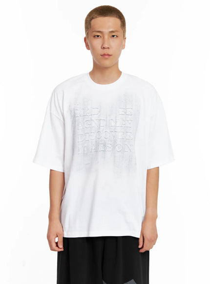 mens-brush-painting-tee-il521 / White