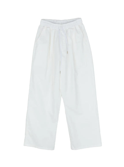 mens-linen-pintuck-wide-leg-pants-ig512 / White