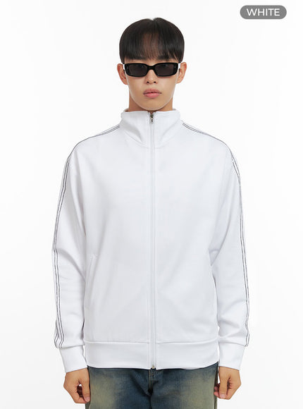 mens-zip-up-turtleneck-track-jacket-io420 / White