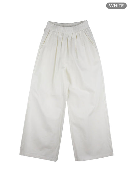 mens-pintuck-wide-leg-trousers-iu418 / White