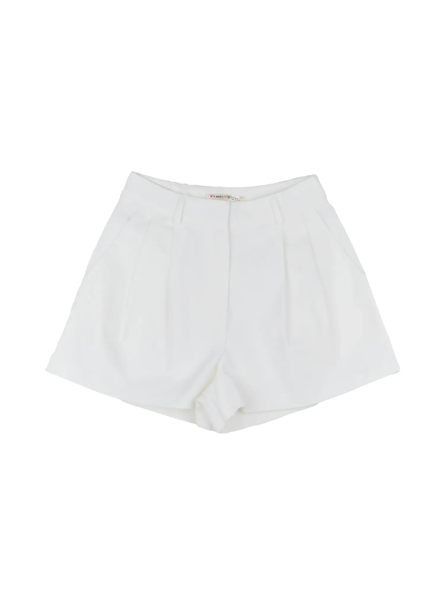 pleated-pintuck-shorts-il528 / White