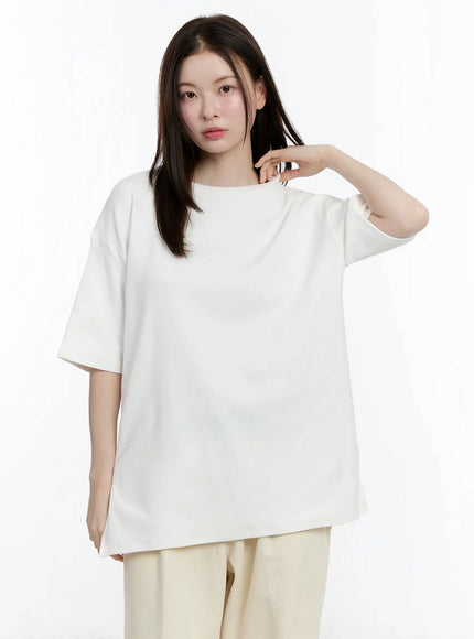 cozy-fleece-cotton-t-shirt-id526 / White