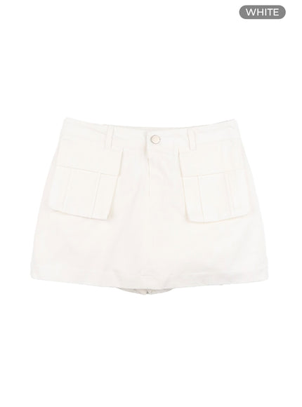 cargo-mini-skort-ia417 / White