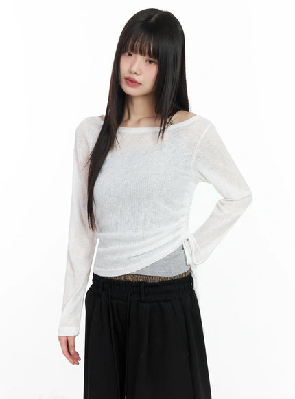 sheer-layering-long-sleeve-top-im530 / White