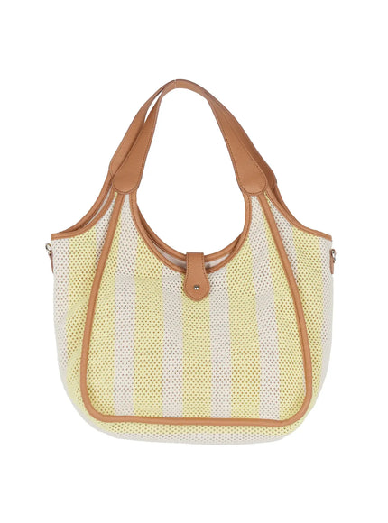 crochet-knit-shoulder-bag-is516 / Yellow