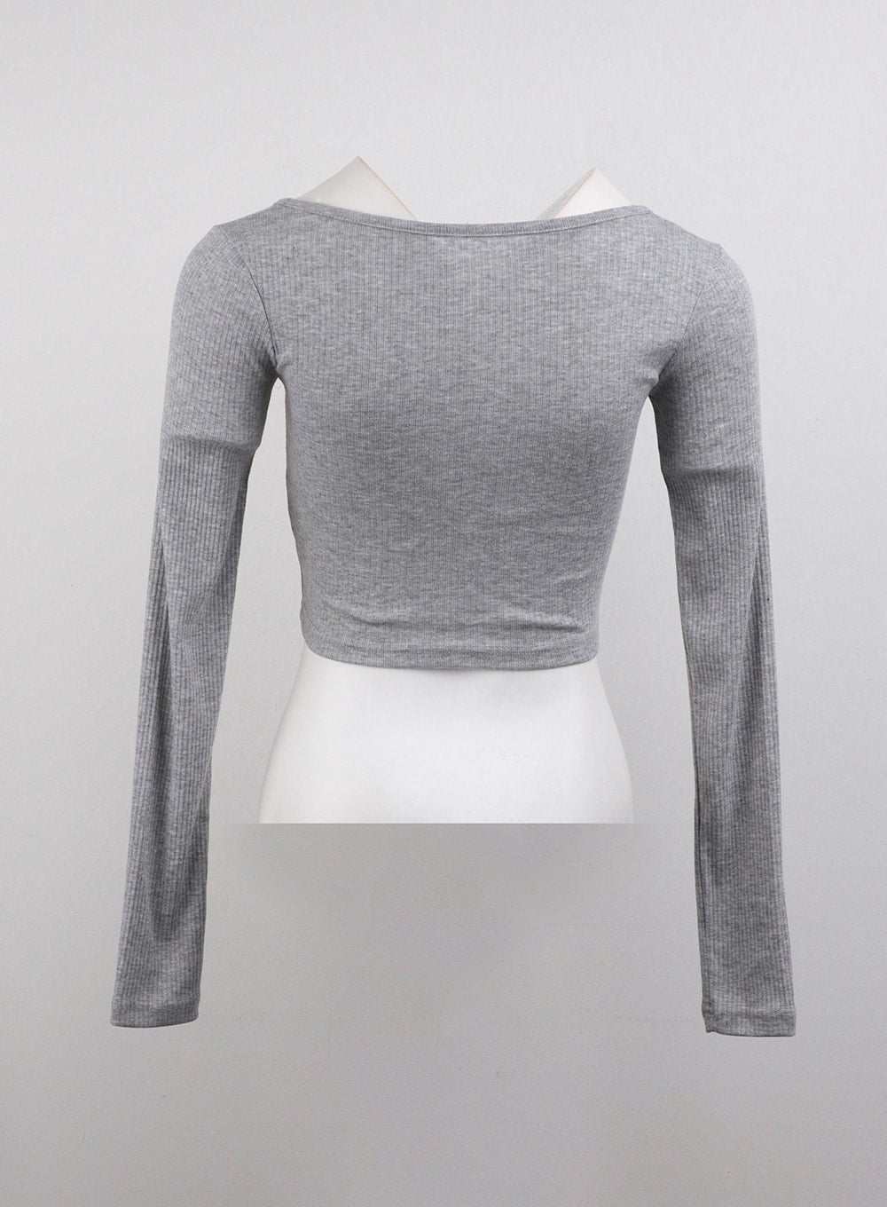 Round Neck Glitter Backless Long Sleeve CJ412