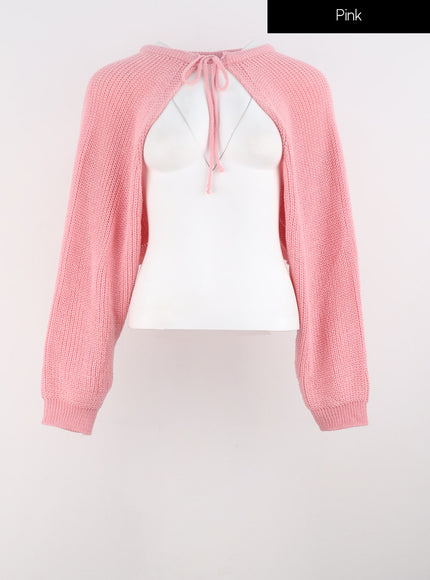 front-tie-knit-bolero-is301