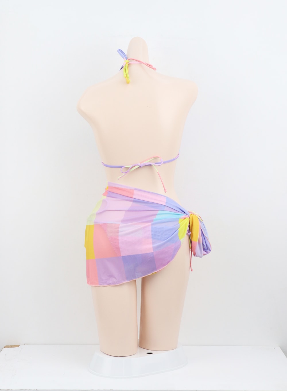 Pastel Color Bikini With Sarong IU302