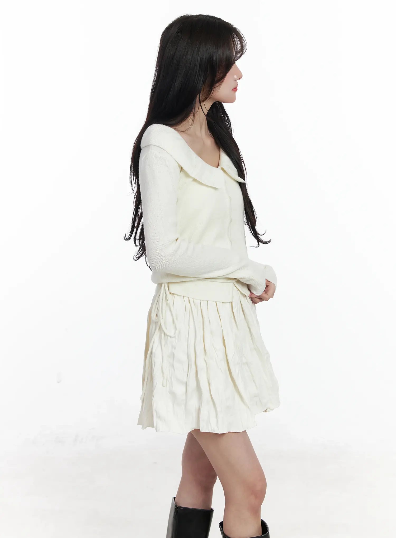 frilled-v-neck-cardigan-ij529