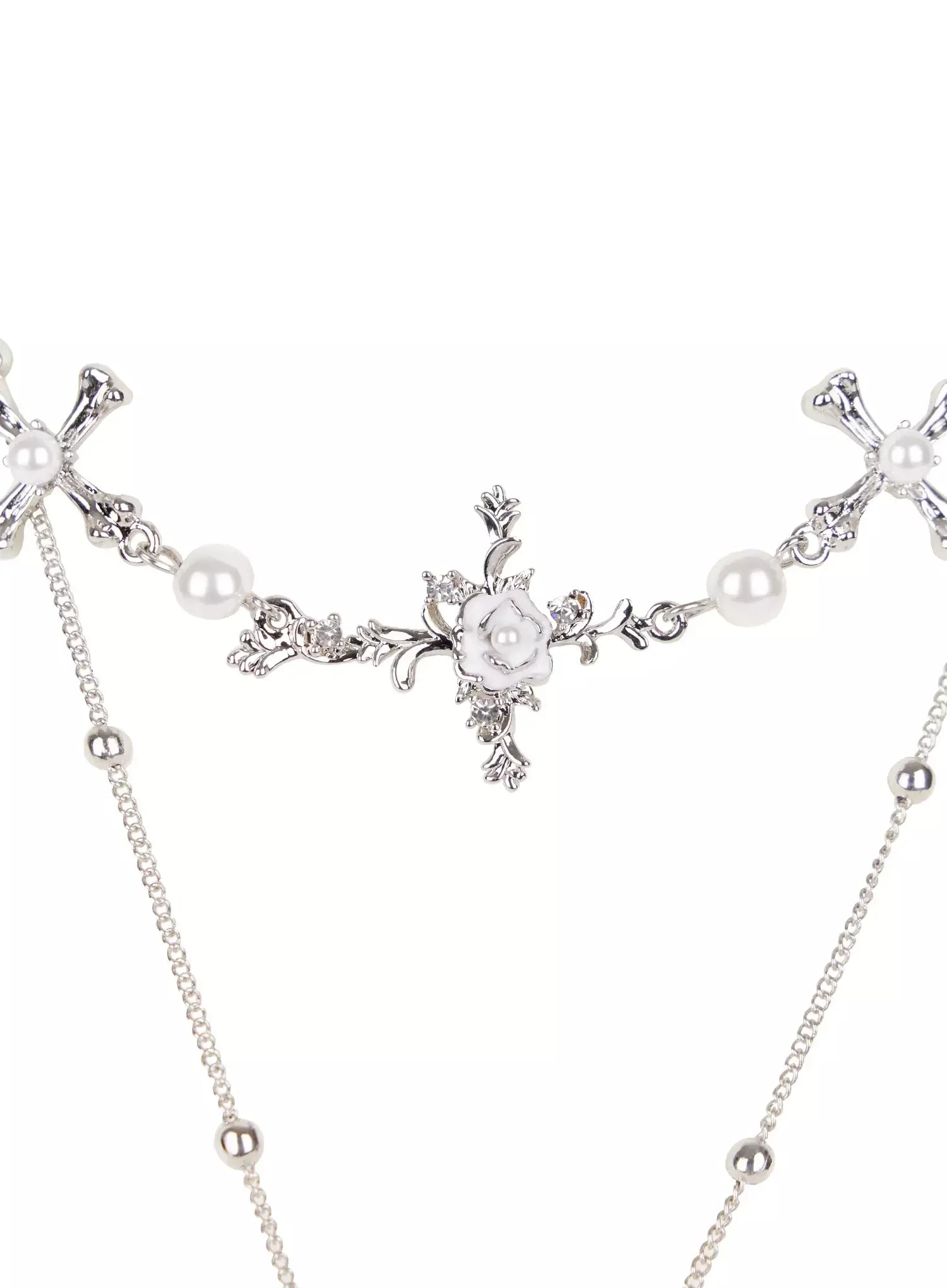 double-chain-cross-necklace-io527