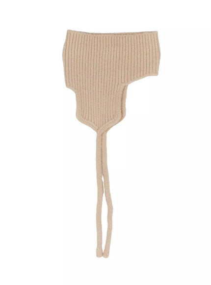 ribbed-earflap-bonnet-id503 / Beige
