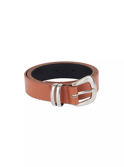 square-buckle-basic-belt-ig527 / Beige