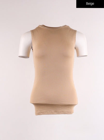 basic-tank-top-if402 / Beige