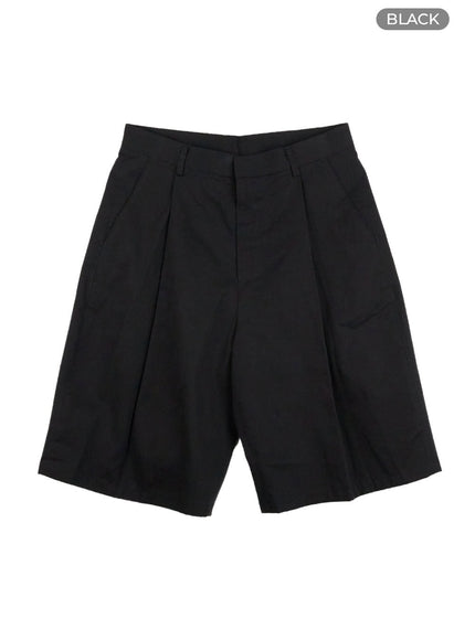 mens-cotton-bermuda-pants-il418 / Black