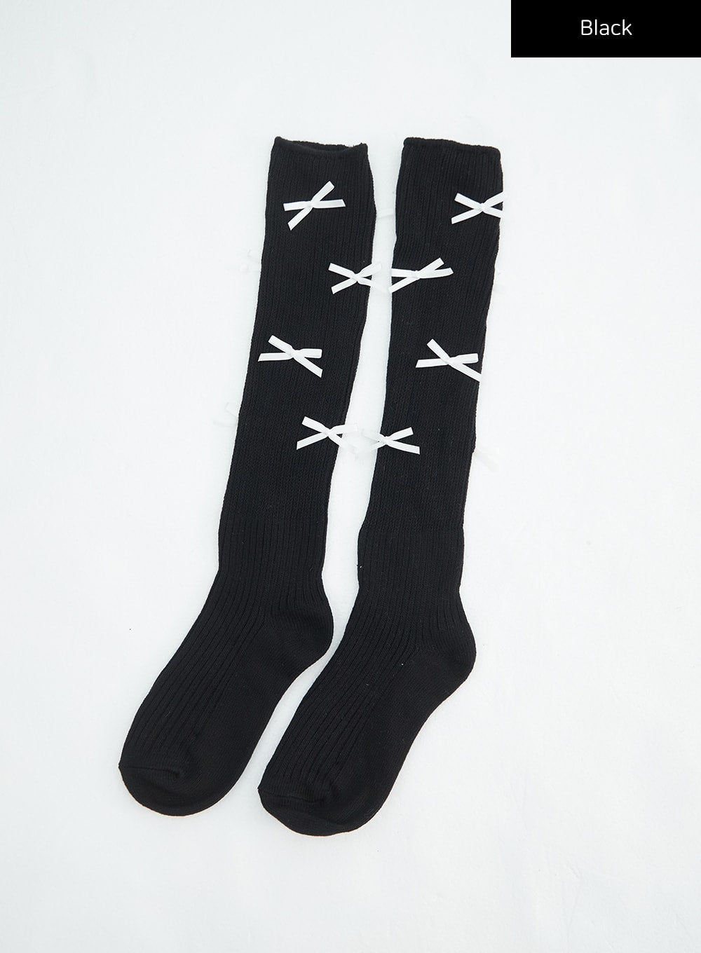 ribbon-midi-socks-in316 / Black
