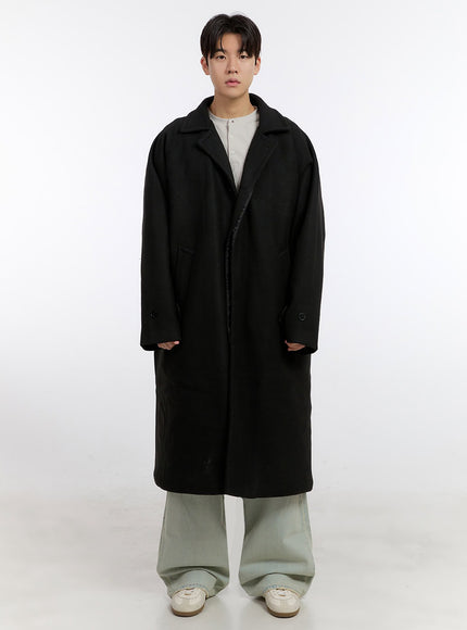 mens-classic-trench-coat-if528 / Black
