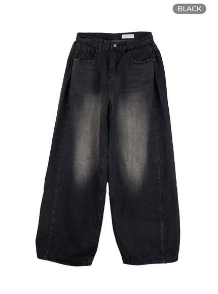 mens-wide-fit-jeans-ig402 / Black