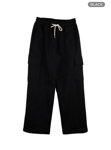 mens-comfy-sweatpants-iu414 / Black