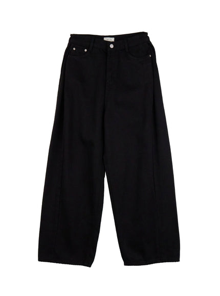 classic-wide-fit-cotton-pants-id431 / Black